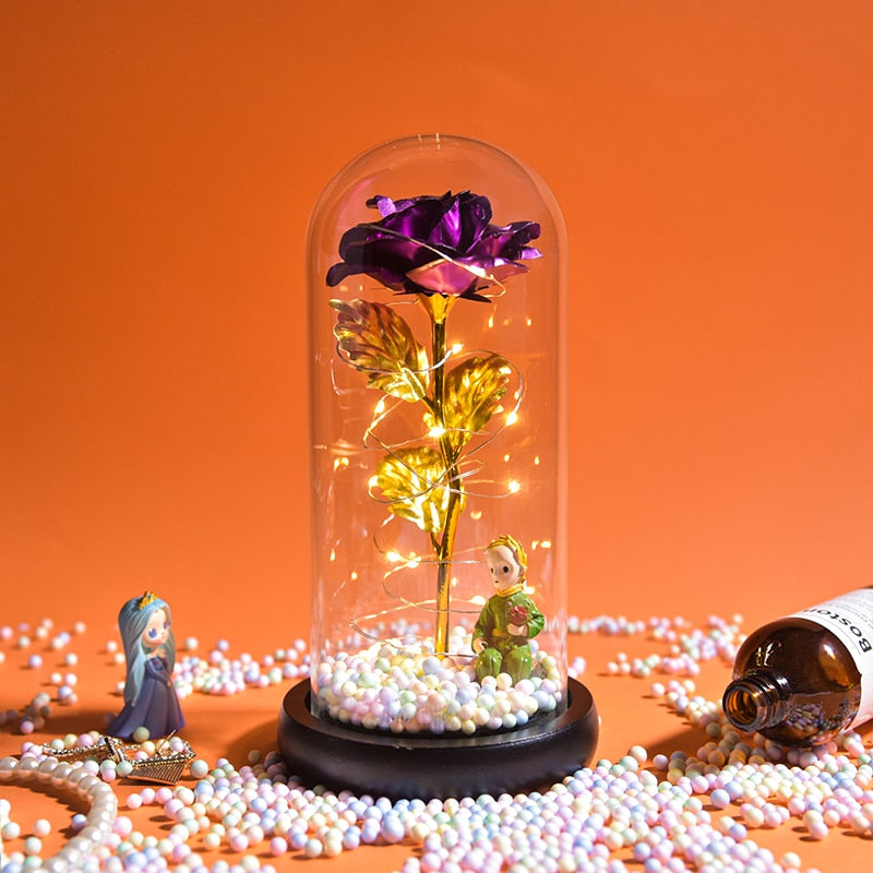Preserved Roses In Glass Galaxy Rose