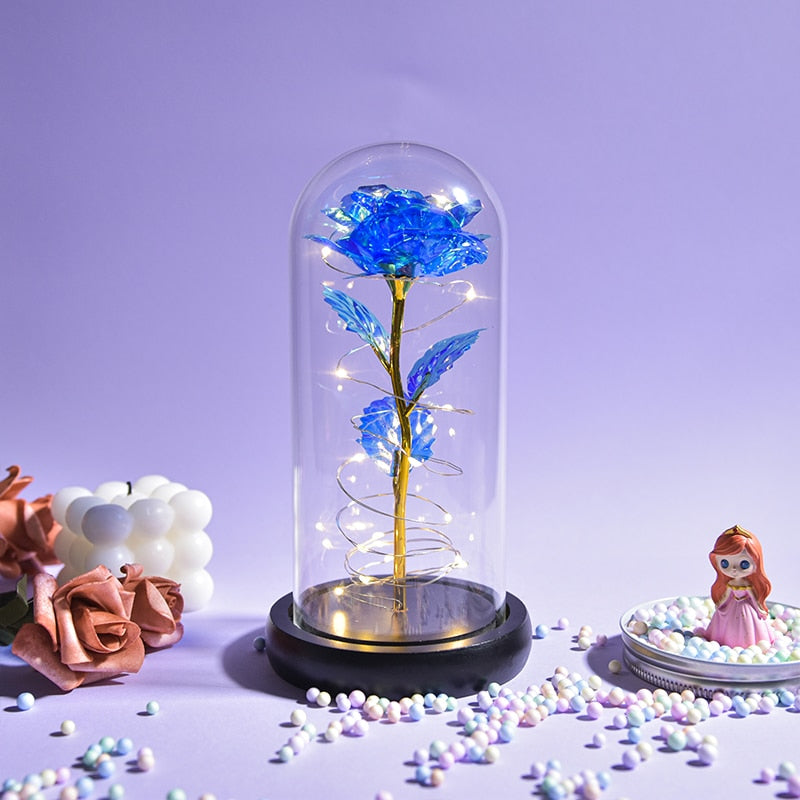 Preserved Roses In Glass Galaxy Rose