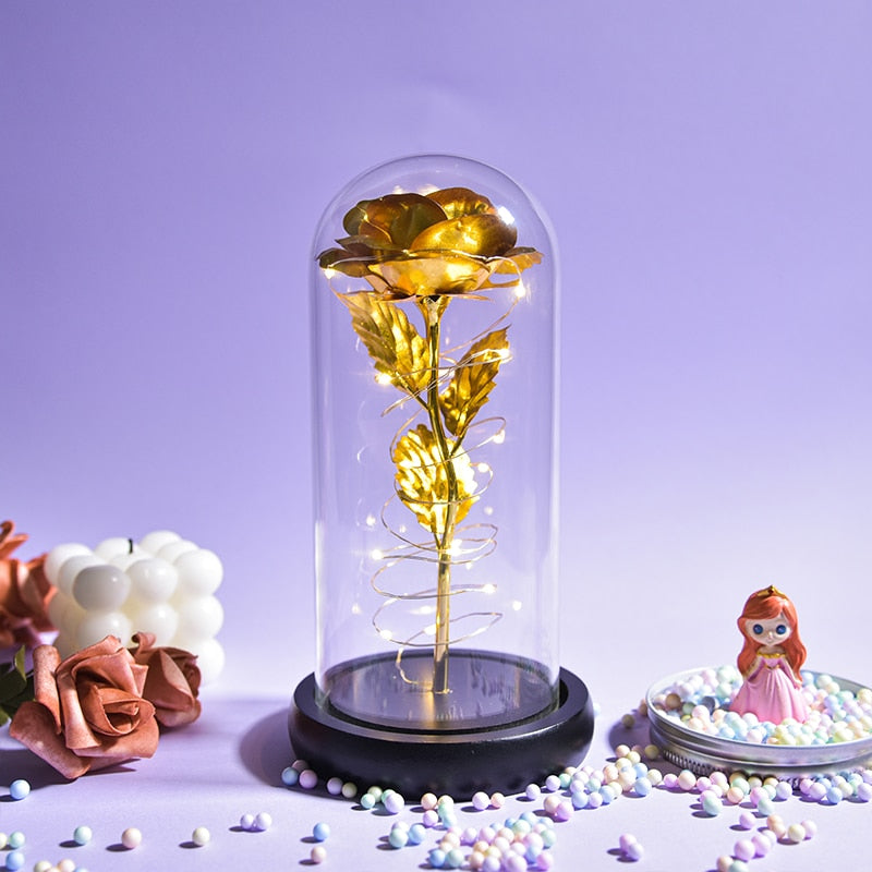Preserved Roses In Glass Galaxy Rose