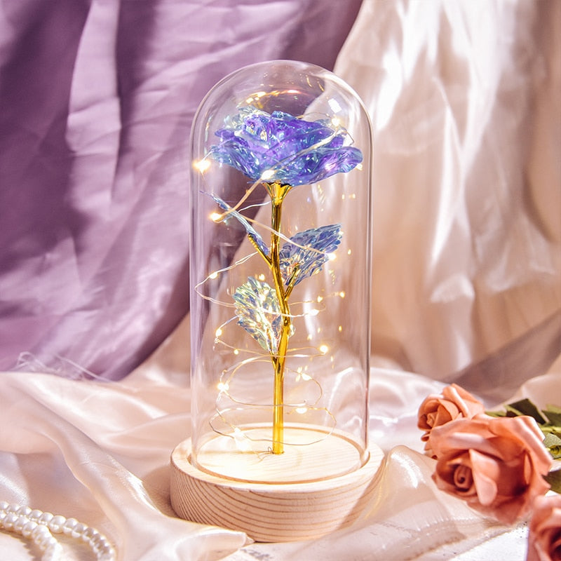 Preserved Roses In Glass Galaxy Rose
