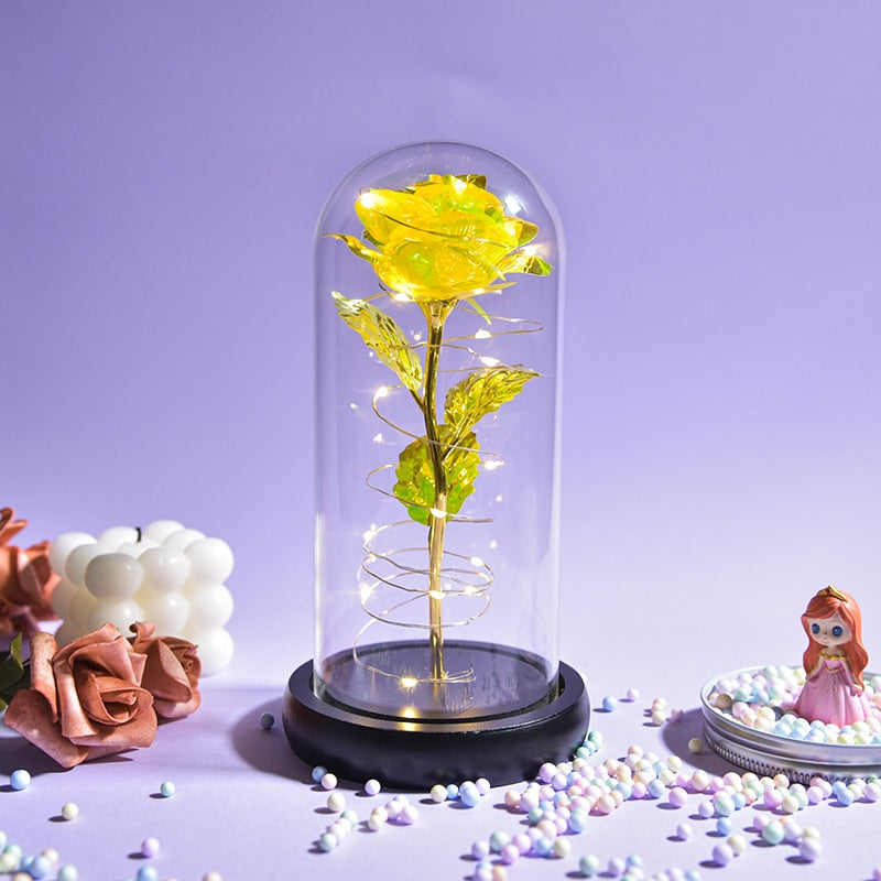 Preserved Roses In Glass Galaxy Rose