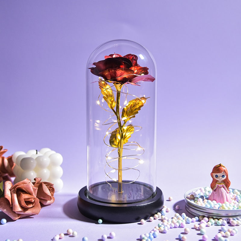 Preserved Roses In Glass Galaxy Rose