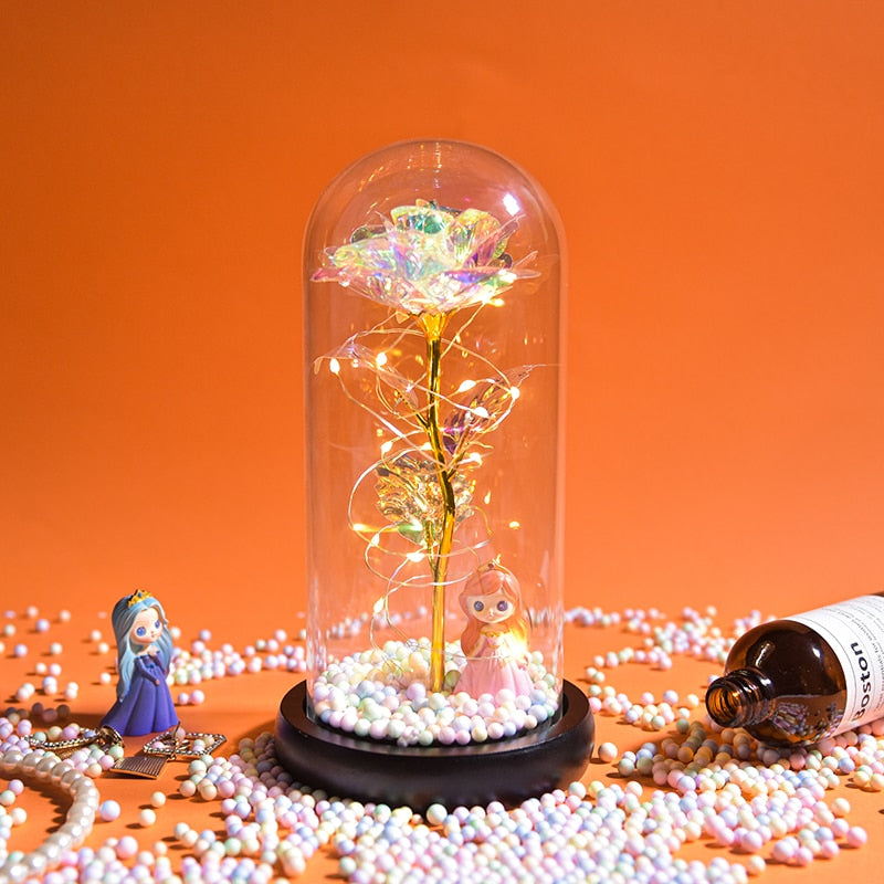 Preserved Roses In Glass Galaxy Rose
