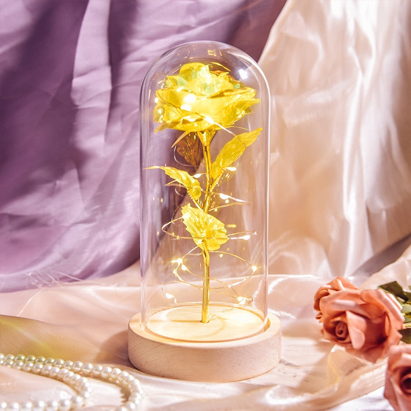 Preserved Roses In Glass Galaxy Rose