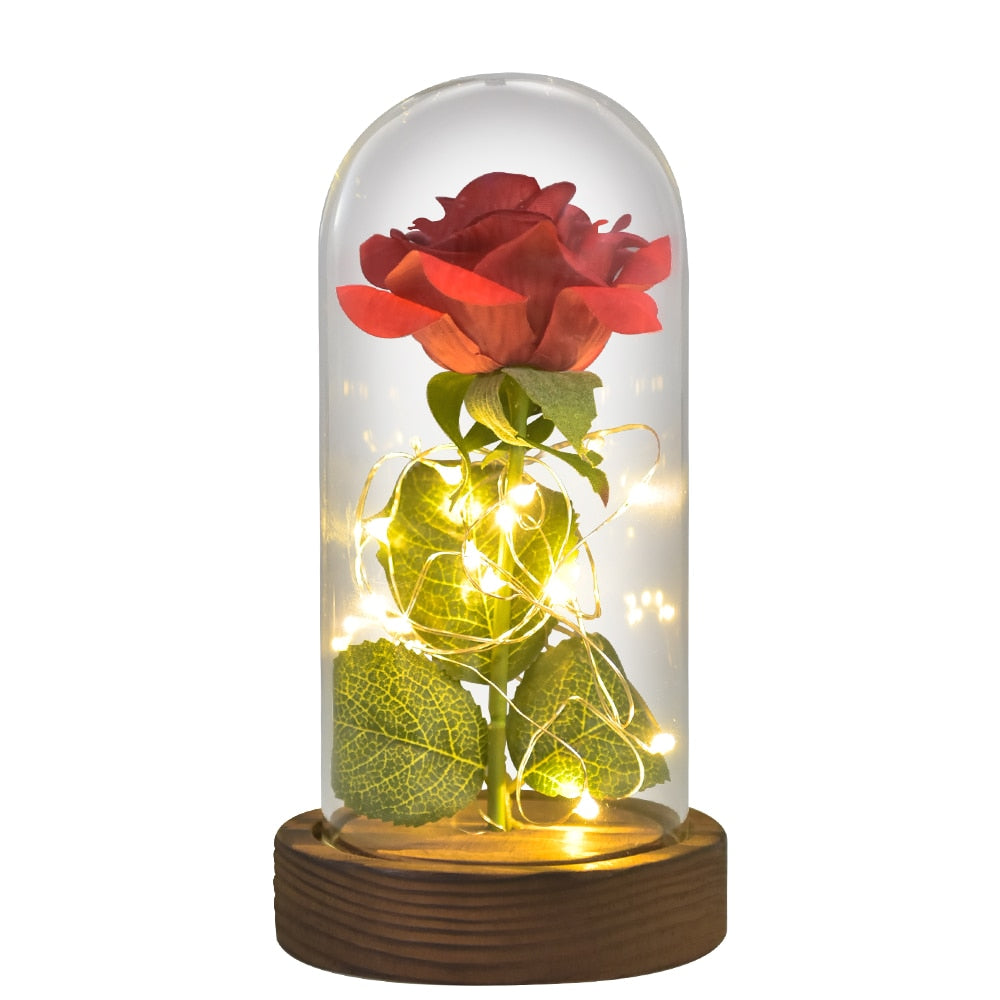 Preserved Roses In Glass Galaxy Rose