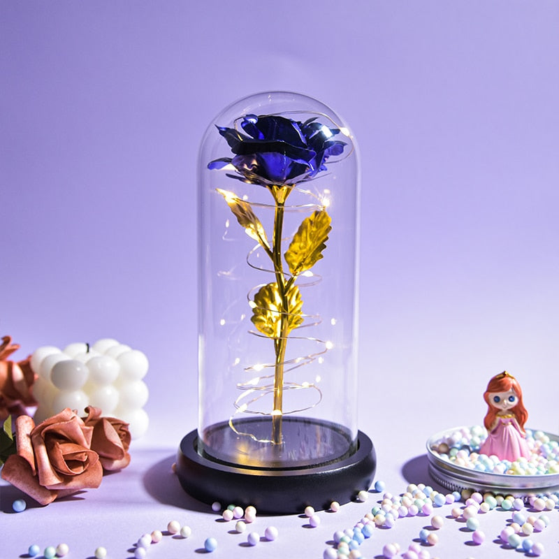 Preserved Roses In Glass Galaxy Rose