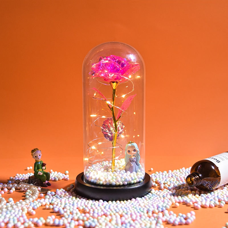 Preserved Roses In Glass Galaxy Rose