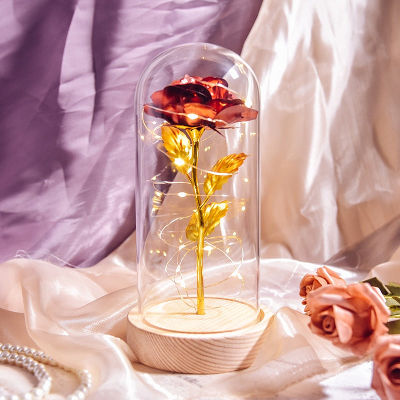 Preserved Roses In Glass Galaxy Rose