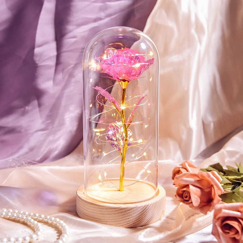 Preserved Roses In Glass Galaxy Rose