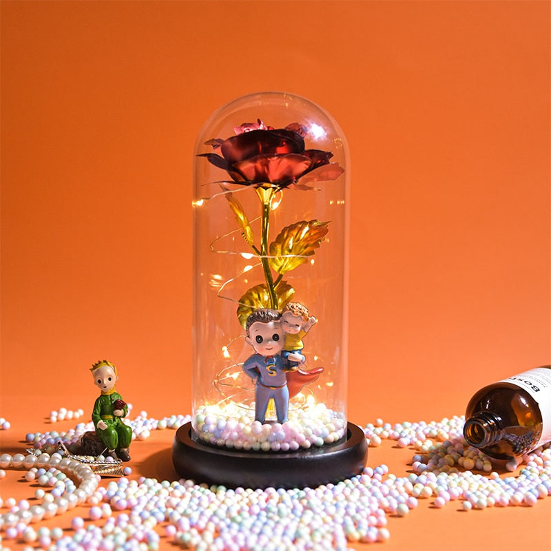 Preserved Roses In Glass Galaxy Rose