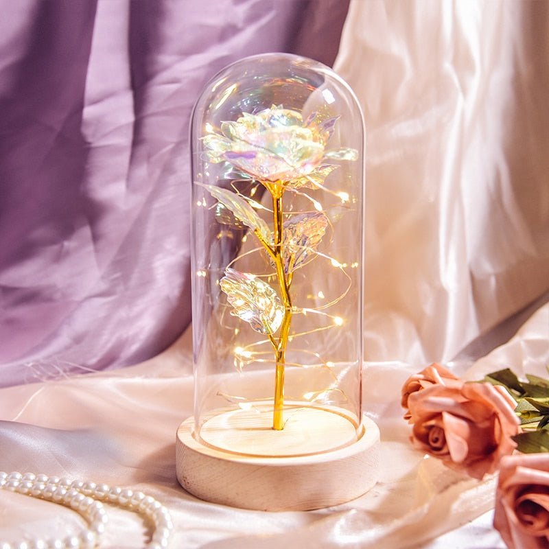 Preserved Roses In Glass Galaxy Rose