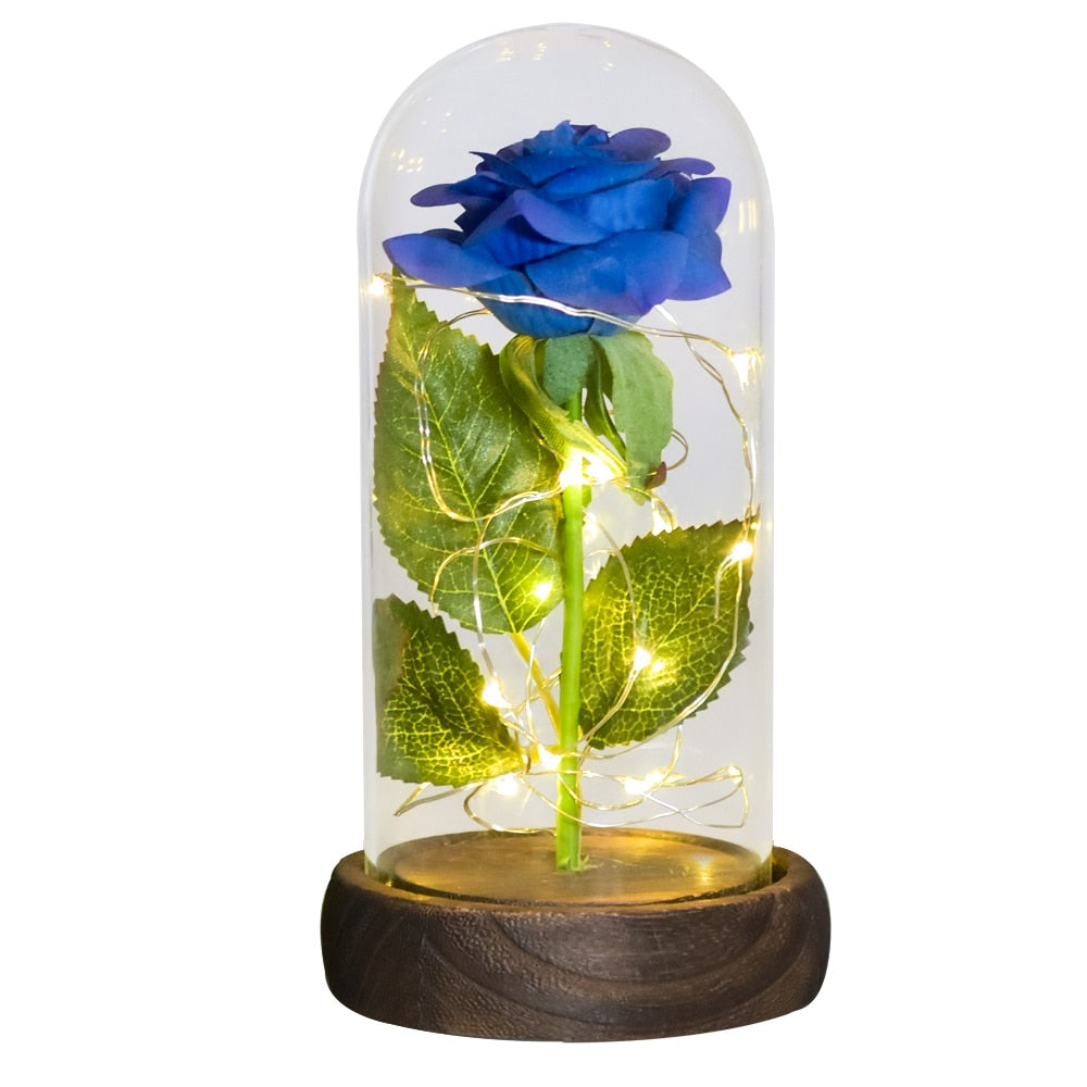 Preserved Roses In Glass Galaxy Rose