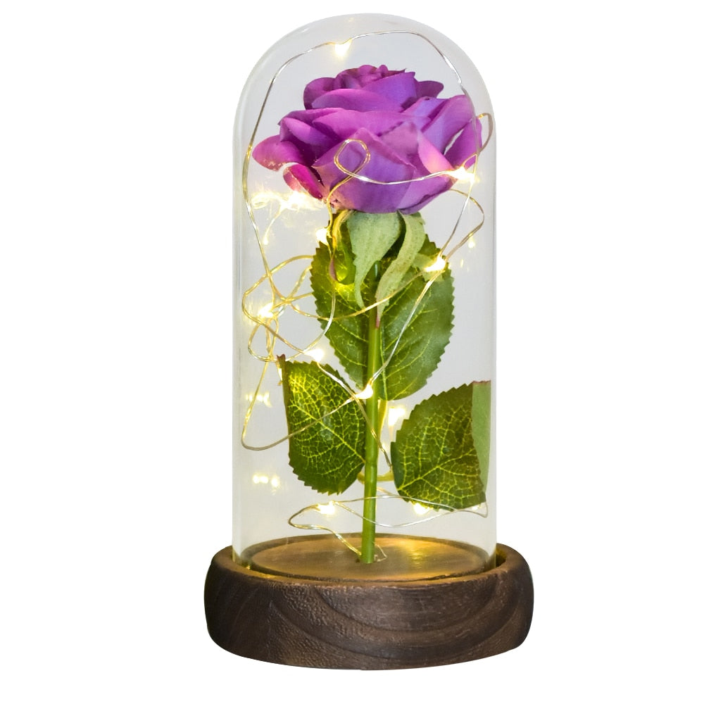 Preserved Roses In Glass Galaxy Rose