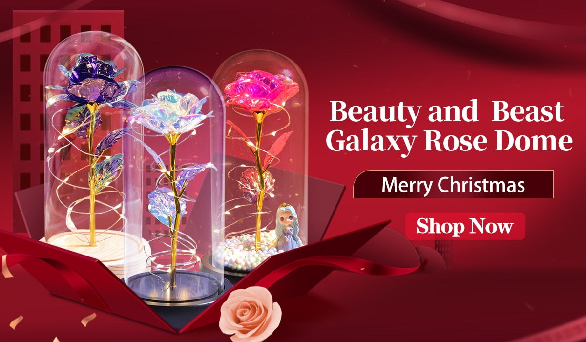 Preserved Roses In Glass Galaxy Rose