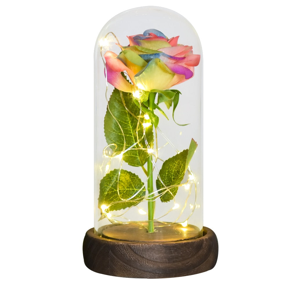 Preserved Roses In Glass Galaxy Rose