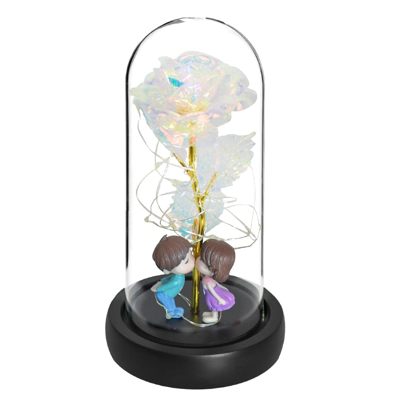 Preserved Roses In Glass Galaxy Rose