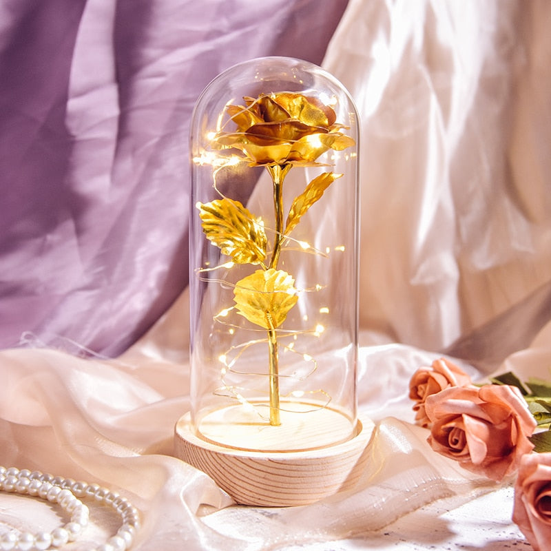 Preserved Roses In Glass Galaxy Rose