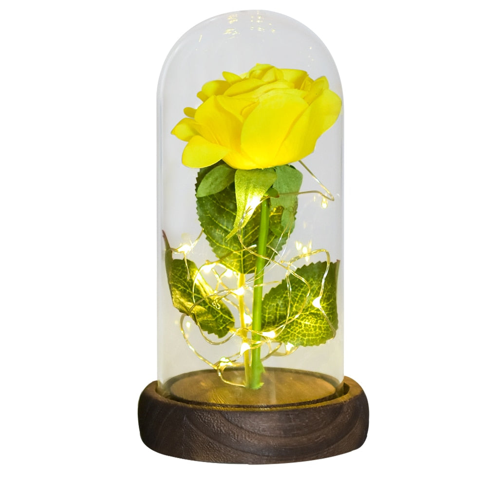 Preserved Roses In Glass Galaxy Rose