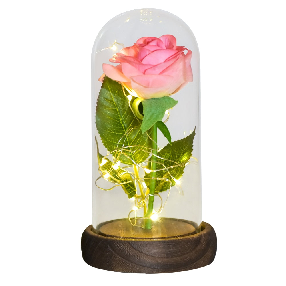 Preserved Roses In Glass Galaxy Rose