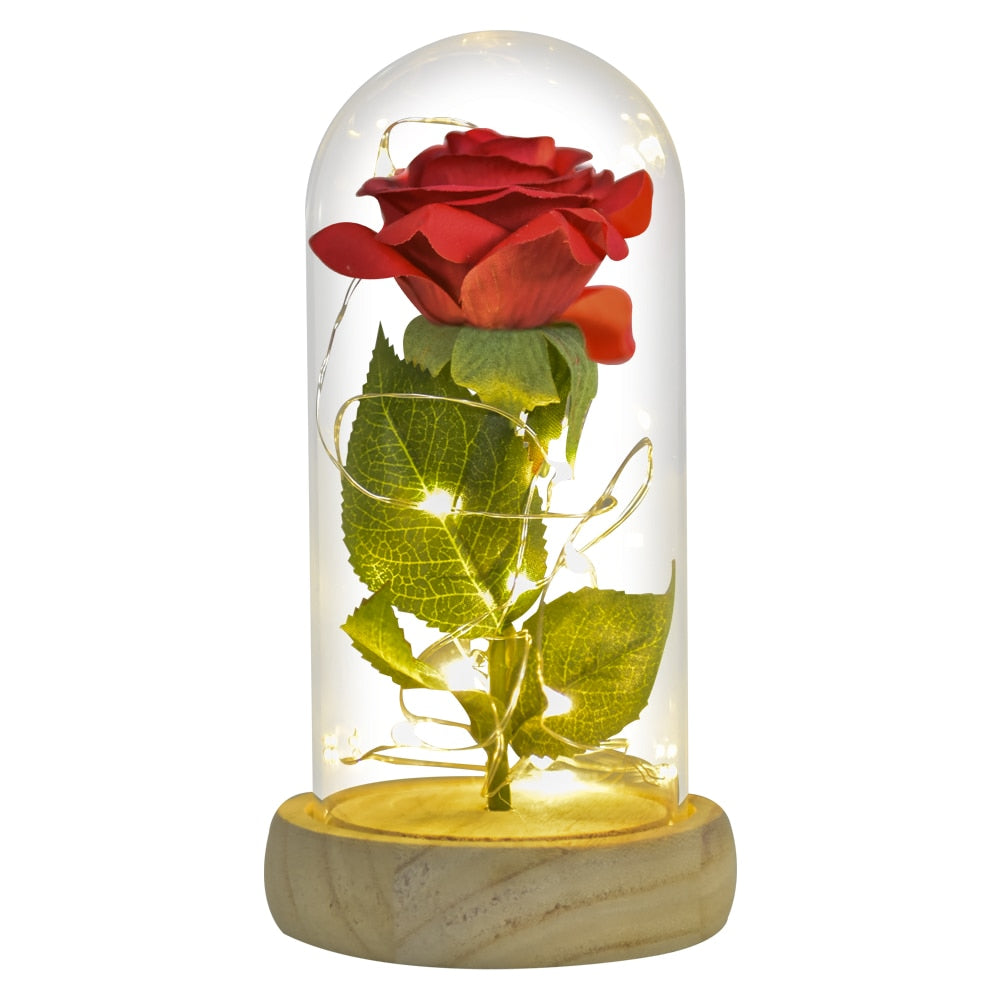 Preserved Roses In Glass Galaxy Rose