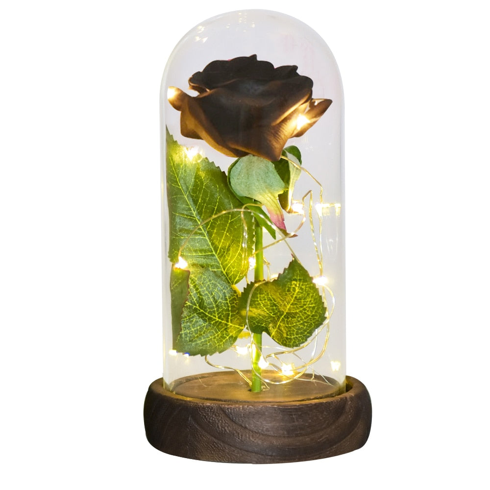 Preserved Roses In Glass Galaxy Rose