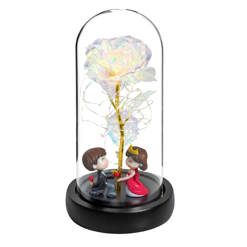 Preserved Roses In Glass Galaxy Rose