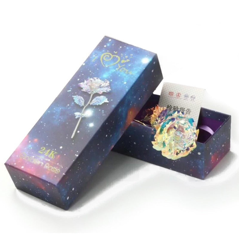 Preserved Roses In Glass Galaxy Rose